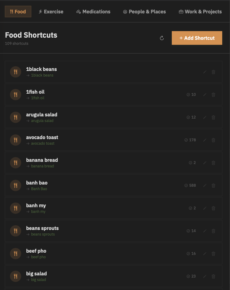 Correction modal showing tinh learning vocabulary
